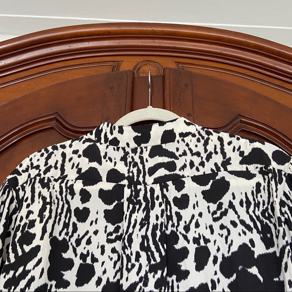 NWT Ba&sh Opus Blouse | Size 1 / US 4 | Black and Ecru, Puff Sleeve - Picture 10 of 16